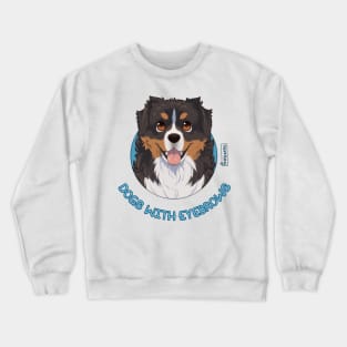 Dogs with Eyebrows - Bernese Mountain Dog Crewneck Sweatshirt